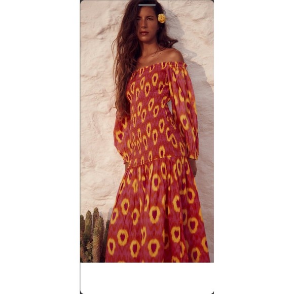 ZARA BLOGGER FAVORITE COTTON MIDI DRESS - Picture 4 of 15